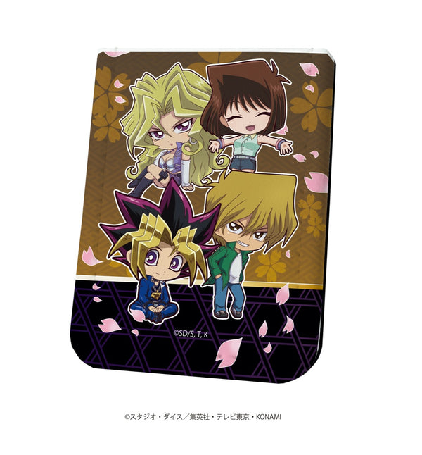 「遊☆戯☆王デュエルモンスターズ」レザーフセンブック06/表遊戯&城之内克也&真崎杏子&孔雀舞(ミニキャラ)